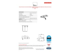 Specification Sheet - Faucet Strommen Vara Disc Wall Basin / Bath Hostess Tap System Right Hand 150mm Kit Chrome (6 Star) Lead Free