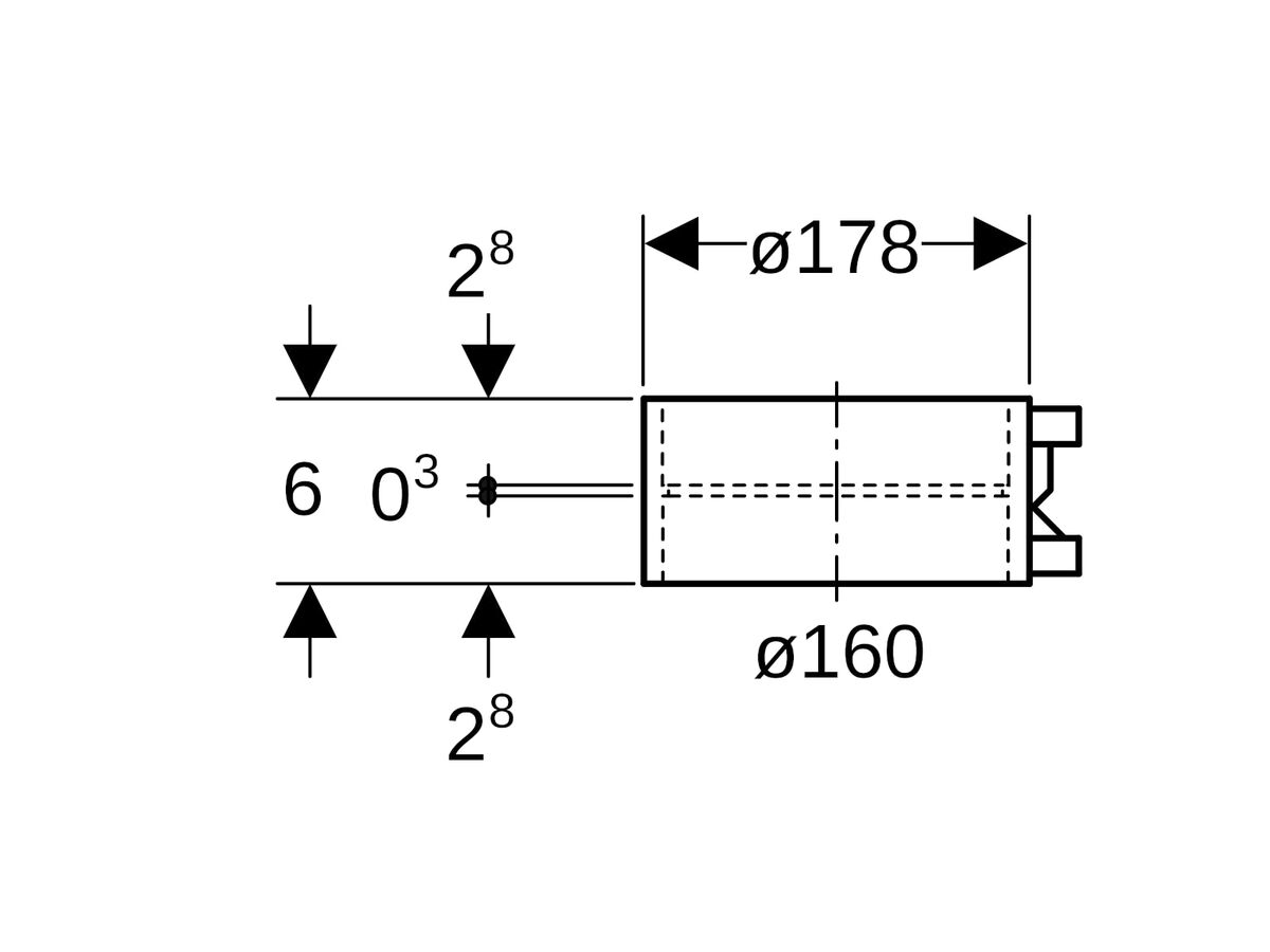 Geberit Sleeve Coupling Electroweld 160mm