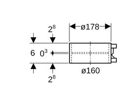 Geberit Sleeve Coupling Electroweld 160mm