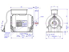 Fasco Evaporator Cooler Motor CWC4031D