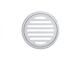 Mizu Drift Brass Trapscrew Grate Round 100mm Chrome