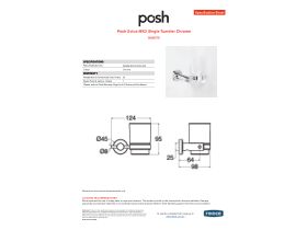 Specification Sheet - Posh Solus MK2 Single Tumbler Chrome