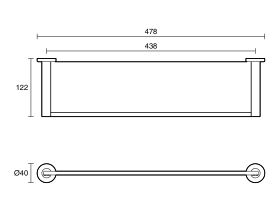 Mizu Drift Glass Shelf