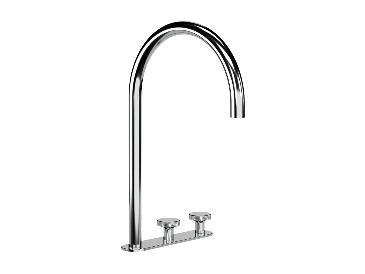 Hero - Faucet Strommen Vara Disc Hob Extended Basin Hostess Tap System Right Hand Chrome (6 Star) Lead Free