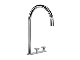 Hero - Faucet Strommen Vara Disc Hob Extended Basin Hostess Tap System Right Hand Chrome (6 Star) Lead Free