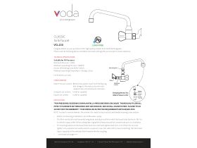 Installation Instructions - Voda Classic Sink Faucet 15mm Chrome Lead Free