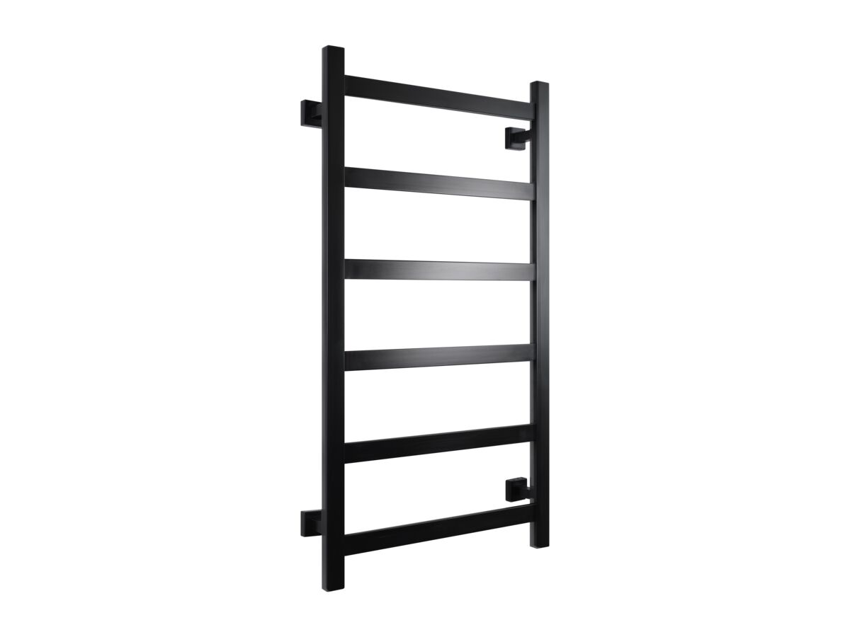 Mizu Bloc MK2 550 x 1050mm Heated Towel Rail Low Voltage 24V Matte Black