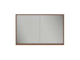Supporting Image - Kado Aspect 1200mm Mirror Cabinet Two Doors - Florentine Walnut