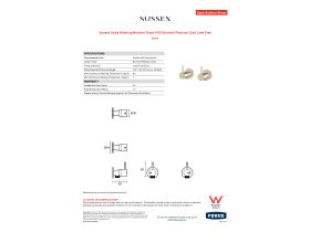 Specification Sheet - Sussex Scala Washing Machine Stops PVD Brushed Platinum Gold Lead Free