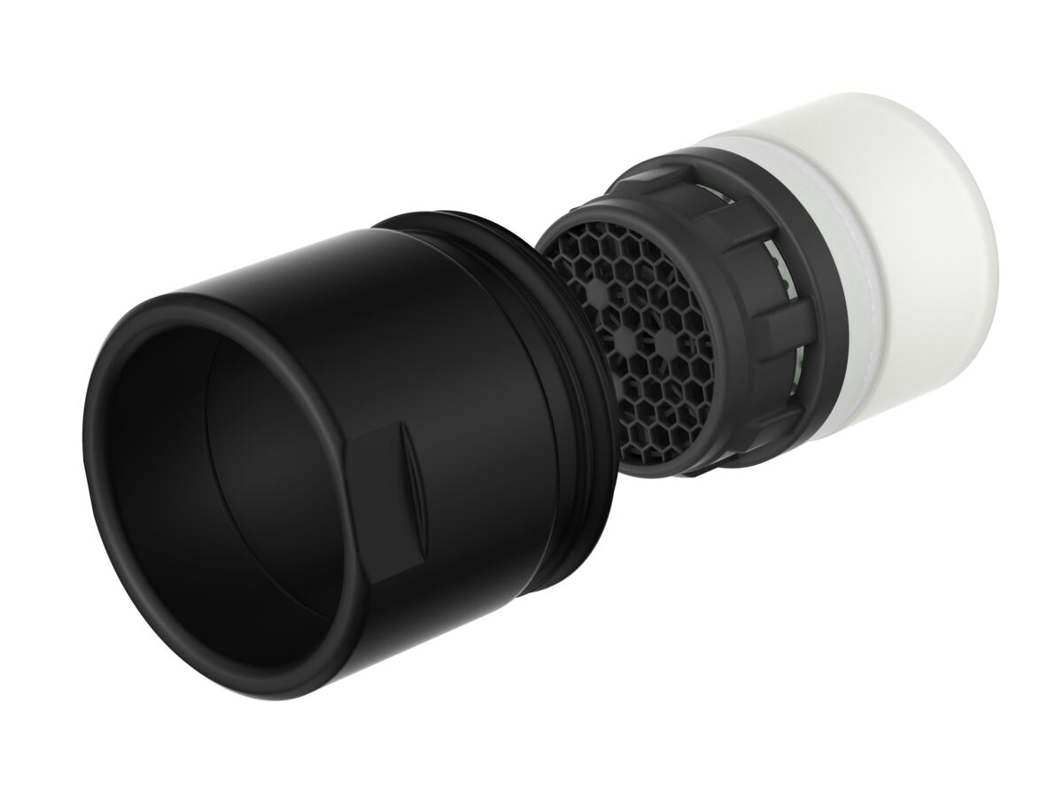 Supporting Image - Posh Bristol Pin Standard Sink Mixer Tap Matte Black (4 Star) Lead Free - Aerator