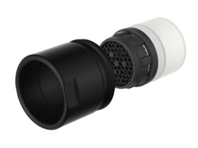 Supporting Image - Posh Bristol Pin Standard Sink Mixer Tap Matte Black (4 Star) Lead Free - Aerator