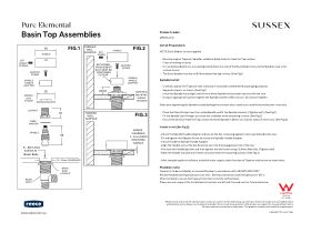 Installation Instructions - Sussex Pure Elemental Basin Top Assembly Lead Free