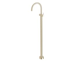 Sussex Scala Floor Mounted Basin Mixer Curved Outlet Trimset LUX PVD Brushed Platinum Gold (5 Star)