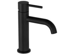 Mizu Drift Basin Mixer Curve Spout Matte Black (6 Star)
