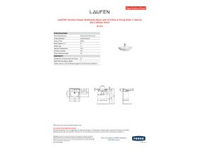 Specification Sheet - LAUFEN The New Classic Wall/Vanity Basin with Overflow & Fixing Bolts 1 Taphole 600 x 480mm White