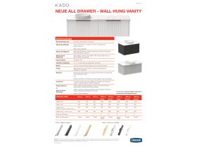 Technical Guide - Kado Neue All Drawer Vanity Unit