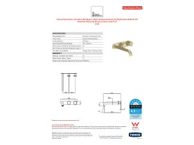 Specification Sheet - Faucet Strommen Vara Disc Wall Basin / Bath Hostess Tap System Right Hand 200mm Kit Brushed Admiralty Brass (6 Star) Lead Free