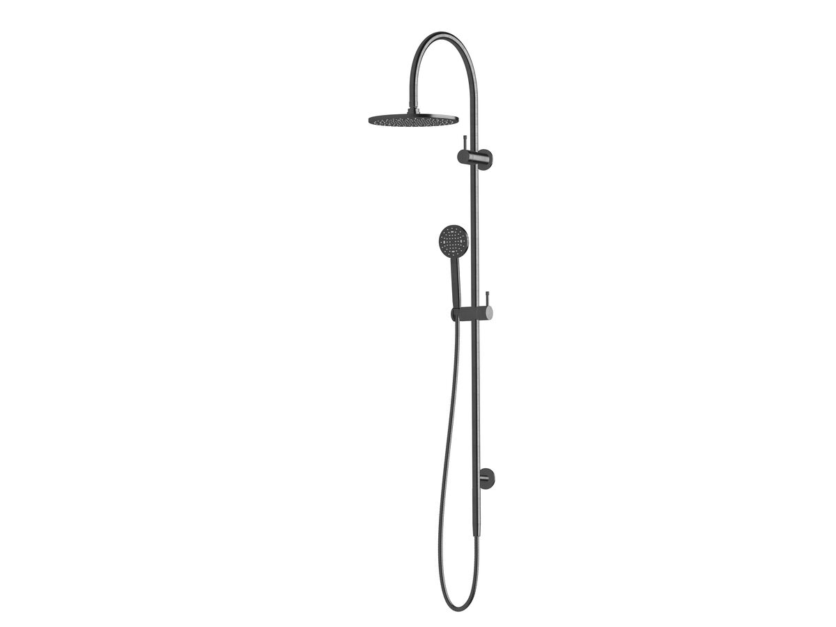 Hero - Sussex Scala Nova Twin Rail Shower PVD Brushed Gunmetal