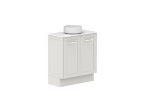 Supporting Image - Kado Lux Ensuite All Door 750mm Floor Mount Centre Basin 12mm Durasein Top