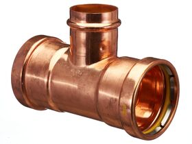>B< Press Gas Reducing Tee 80mm x 80mm x 50mm