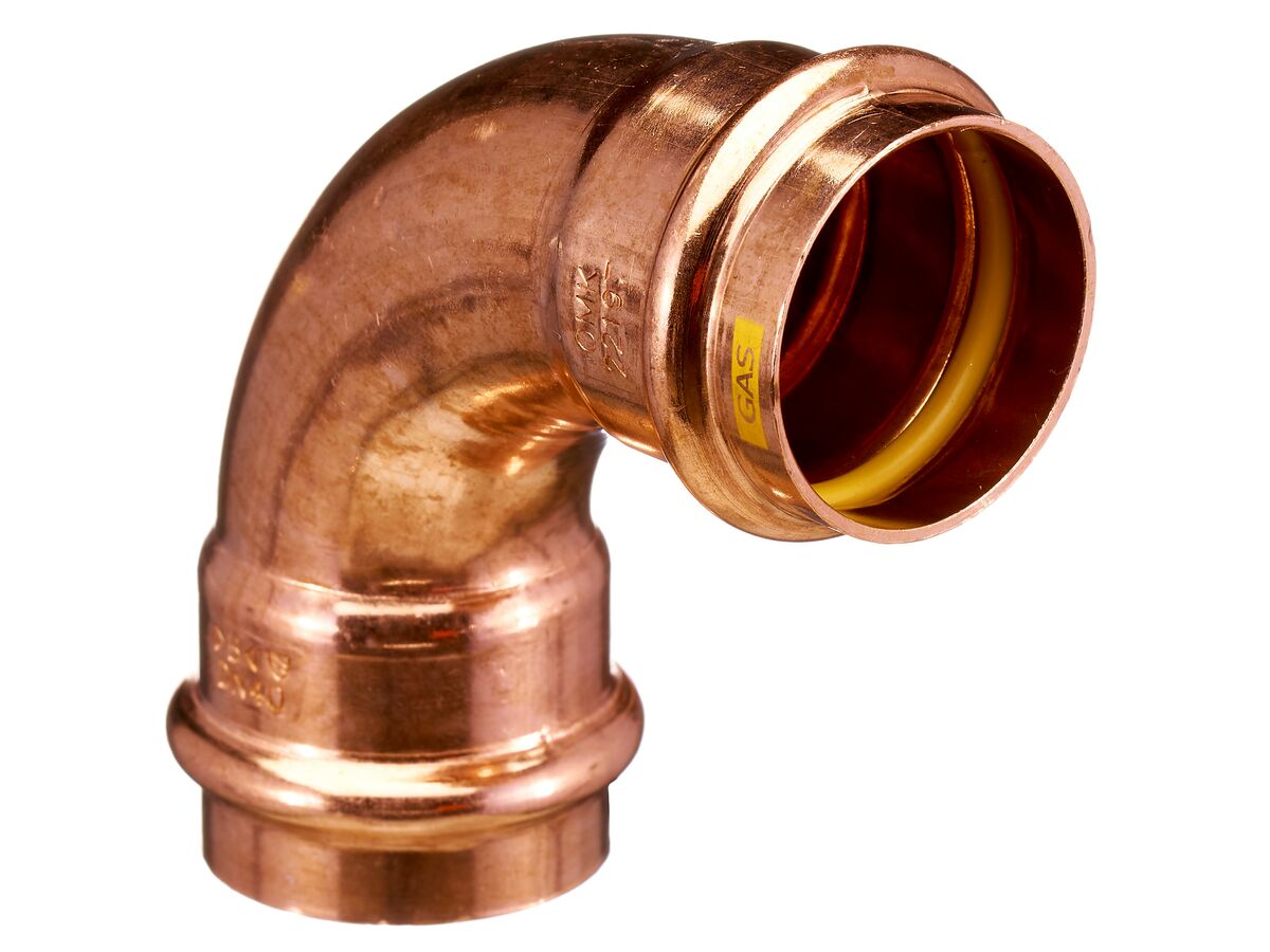 >B< Press Gas Elbow 90 Degree x 40mm