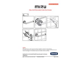 Installation Instructions - Mizu Drift Reversible Toilet Roll Holder