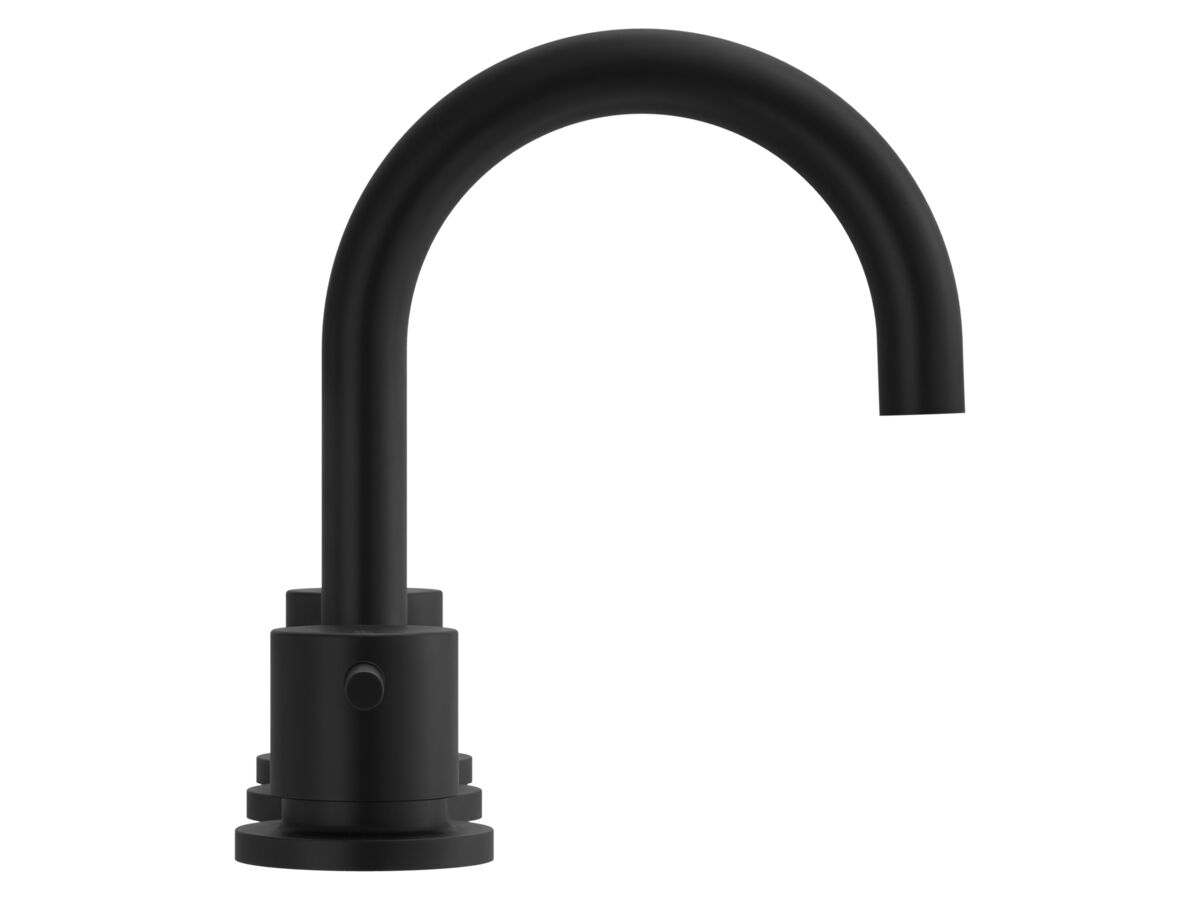 Supporting Image - Mizu Drift Basin Set Matte Black (6 Star) Lead Free - Side