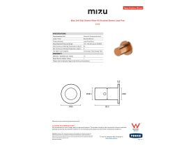 Specification Sheet - Mizu Drift Dial Shower Mixer Kit Brushed Bronze Lead Free