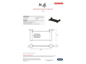 Specification Sheet - Milli Mood Metal Soap Dish PVD Matte Black