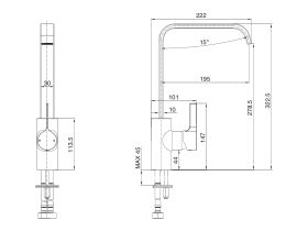 Mizu Stream Sink Mixer (4 Star)