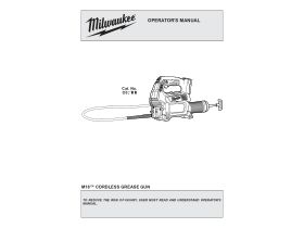 User Manual - Milwaukee M18 Fuel 2 Speed Grease Gun 18V