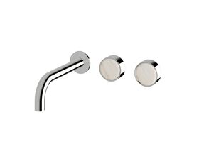 Supporting Image - Sussex Pure Elemental Wall Basin Hostess System 200mm Chrome (3 Star) Lead Free with Aurora Insert