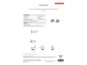 Specification Sheet - Sussex Scala Washing Machine Stops PVD Brushed Nickel Lead Free