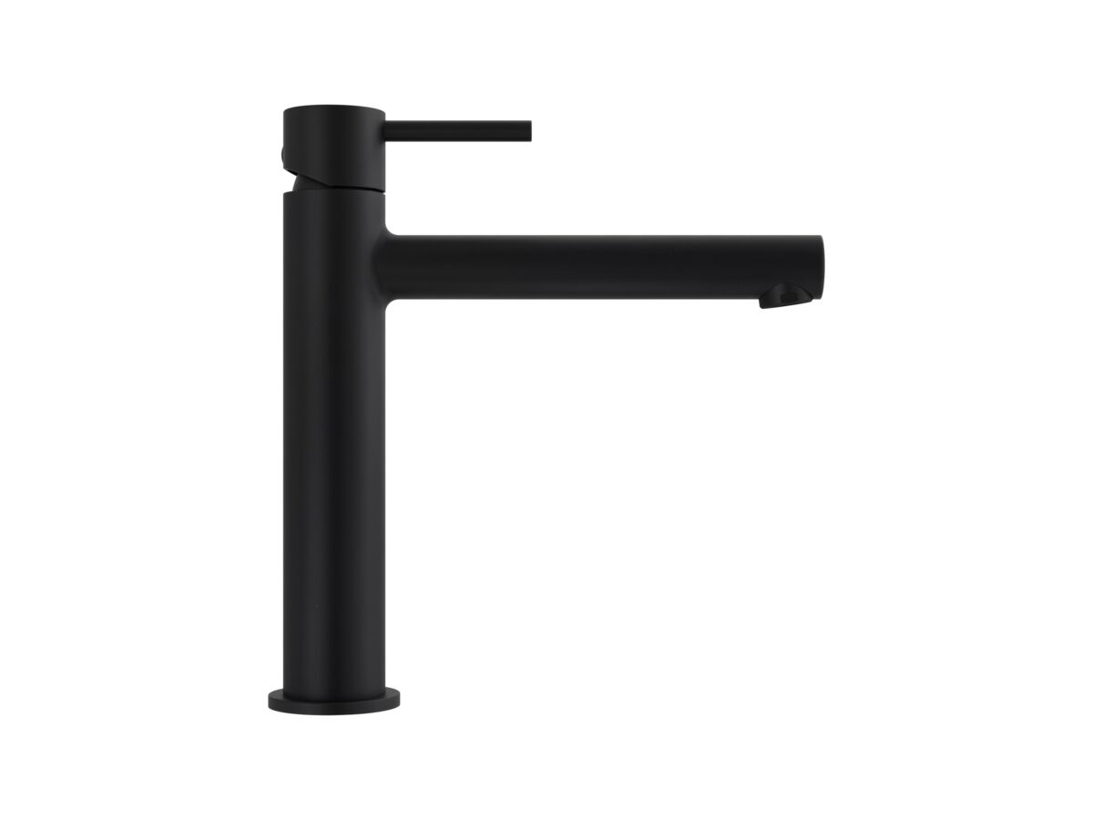 Supporting Image - Mizu Drift Medium Height Basin Mixer Tap Straight Spout Matte Black (6 Star) Lead Free