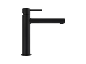 Supporting Image - Mizu Drift Medium Height Basin Mixer Tap Straight Spout Matte Black (6 Star) Lead Free