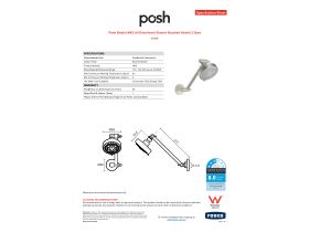 Specification Sheet - Posh Bristol MK2 All Directional Shower Brushed Nickel (3 Star)