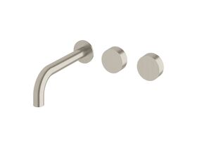 Sussex Pure Wall Basin Hostess System 200mm Right Hand PVD Brushed Nickel (3 Star)