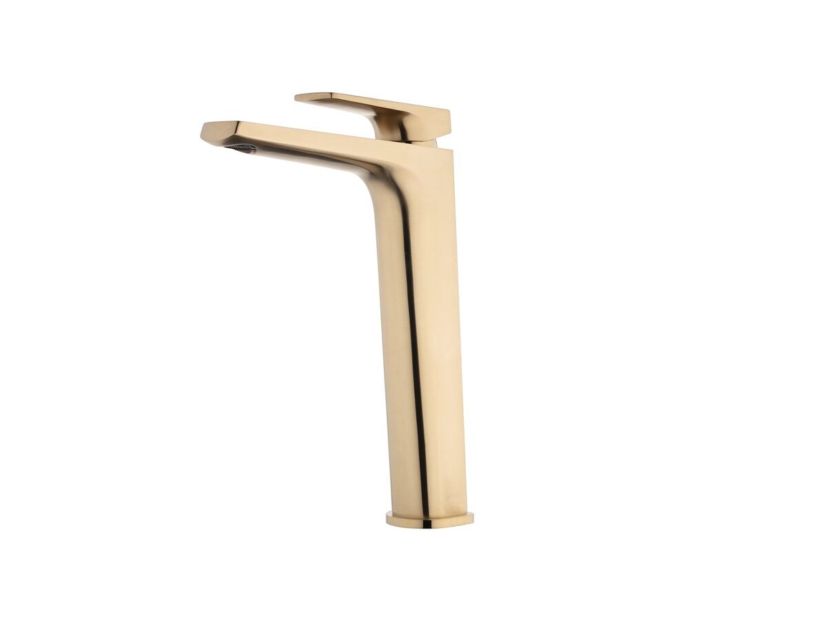 Voda Tide Hi Rise Basin Mixer Brushed Brass PVD (4 Star)