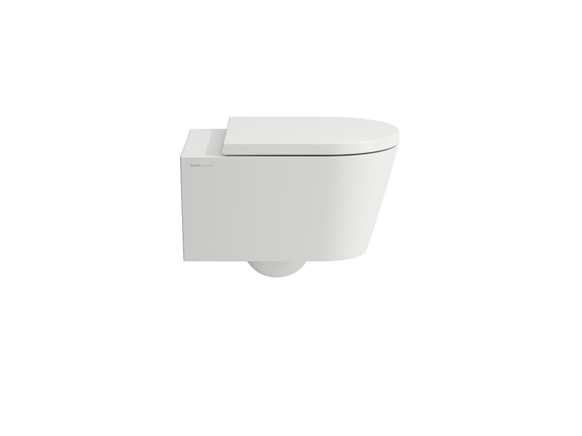 LAUFEN Kartell Rimless Wall Hung Pan and Soft Close Seat White (4 Star)