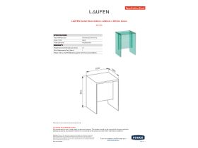 Specification Sheet - LAUFEN Kartell Stool 330mm x 280mm x 465mm Green