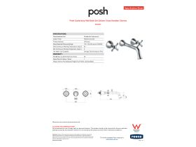 Specification Sheet - Posh Canterbury Wall Bath Set 220mm
