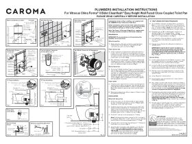 Installation Instructions - Caroma Forma II Bidet Cleanflush Close Coupled Back to Wall Overheight Pan Gloss White (4 Star)