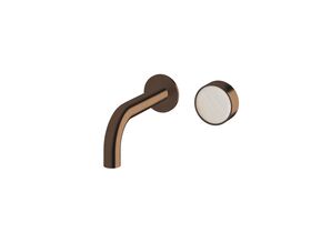 Supporting Image - Sussex Pure Elemental Progressive Bath Mixer System 160mm PVD Brushed Bronze with Aurora Insert