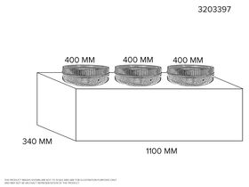 Supply Air Box - 340mm x 1100mm With 3 x 400mm