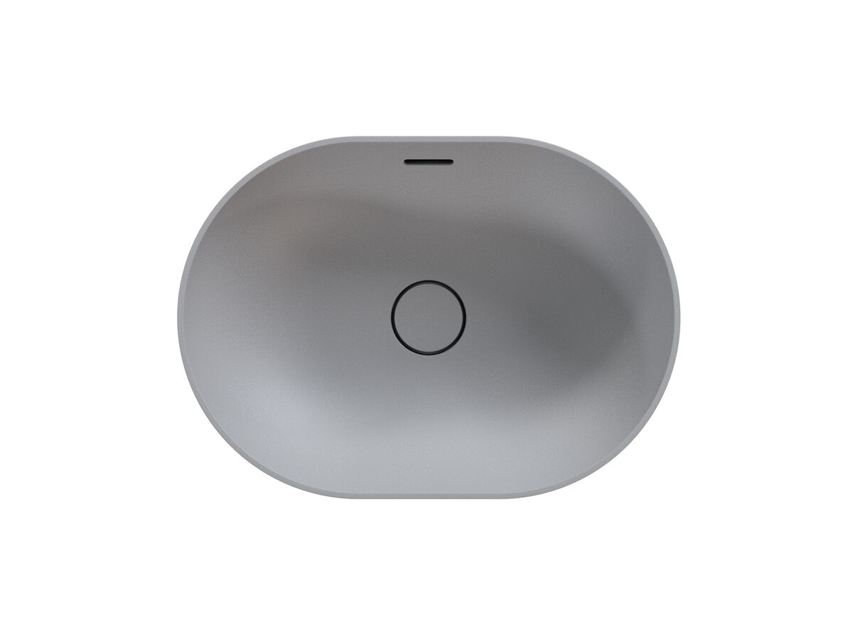 Supporting Image - Omvivo Villa Thin Edge Oval Semi Inset Basin 485mm Cove Grey
