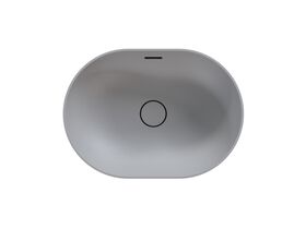 Supporting Image - Omvivo Villa Thin Edge Oval Semi Inset Basin 485mm Cove Grey
