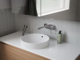 In Situ - Posh Bristol Round Semi Inset Basin with Overflow No Taphole 400mm White