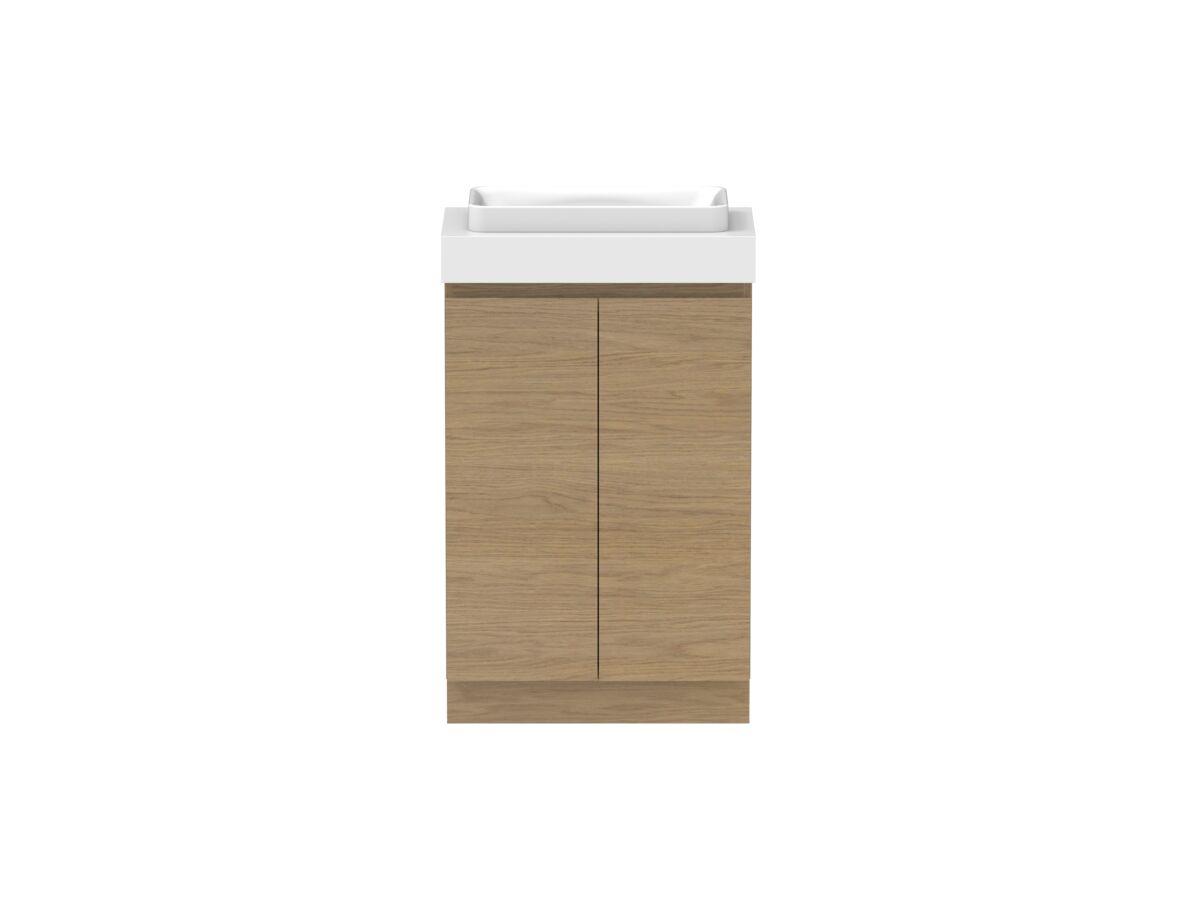 Hero - Posh Domaine 600mm Ensuite Floor Mount Vanity Unit 90mm Top
