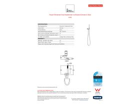 Specification Sheet - Faucet Strommen Vara Handshower on Bracket Chrome (3 Star)