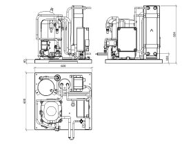 Tecumseh EVO-Aqua Water Cooled Condensing Unit R404A TAG4573ZHR-HE 3 Phase
